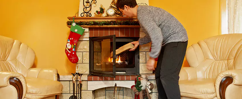 Rusted Metal Fireplace Restoration in Conyers, Georgia